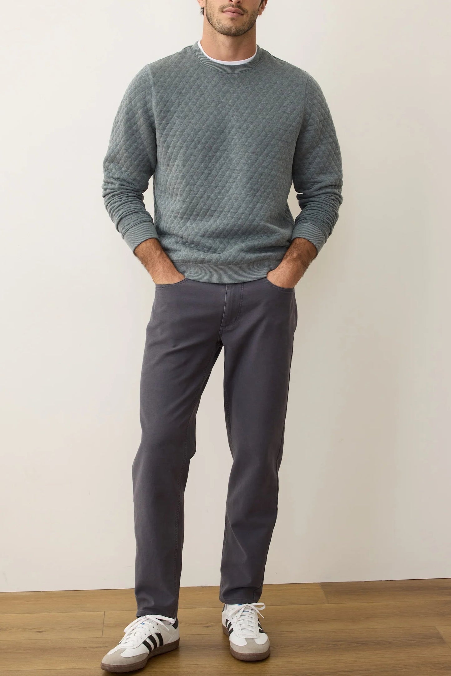 Corbet Quilted Crewneck