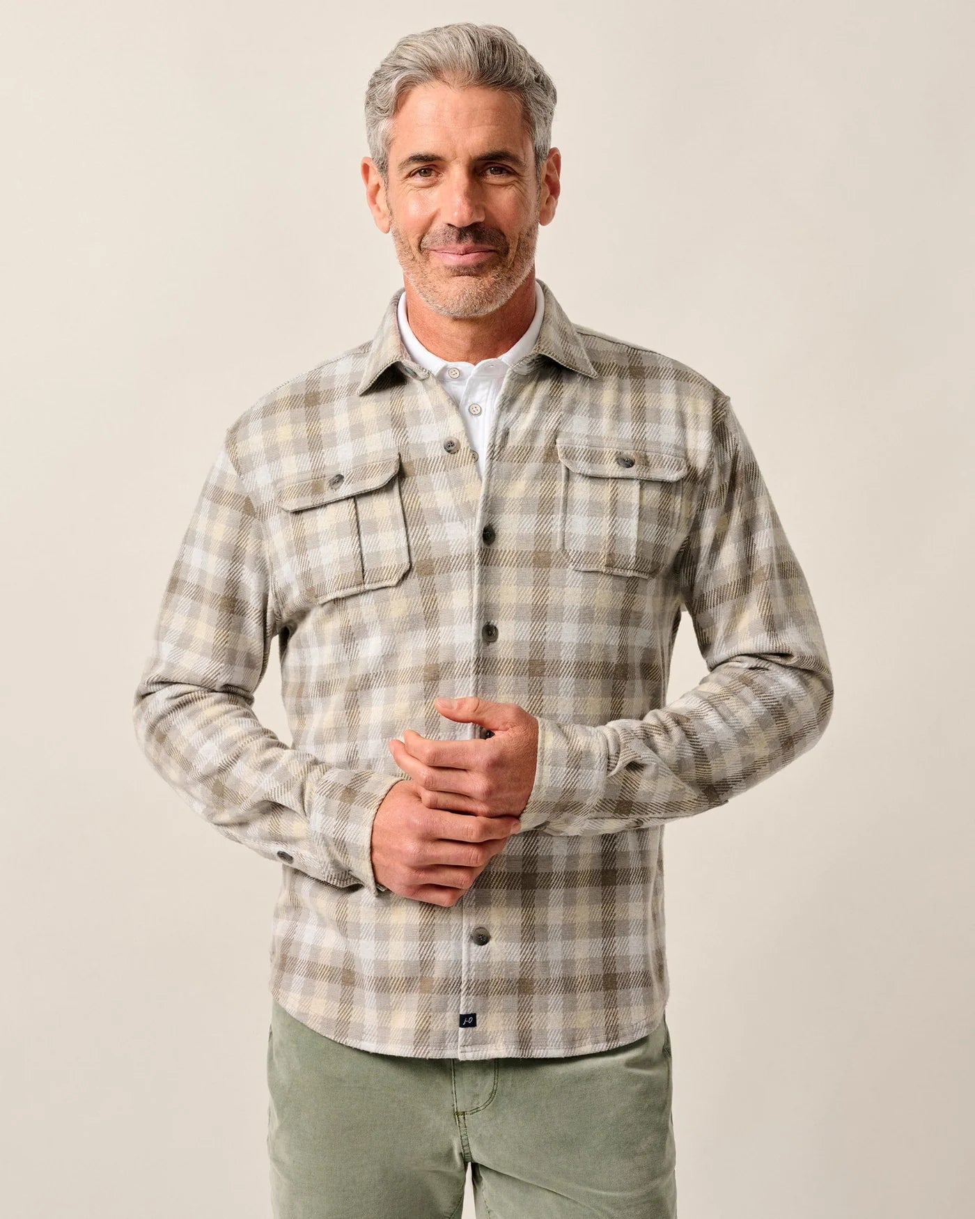Marcelo Stretch Knit Flannel Lodge Shirt