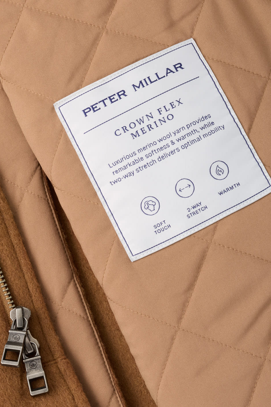 close up of inside of coat