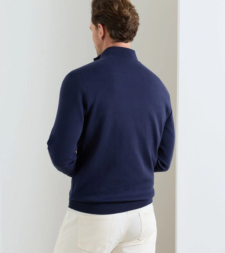 Coolspun Lite Cotton Quarter-Zip Sweater