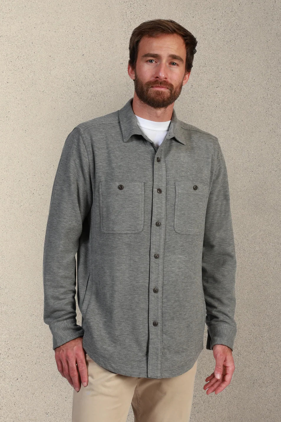 man in button down