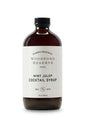 Bottle of Woodford Reserve Mint Julep Cocktail Syrup on a white background