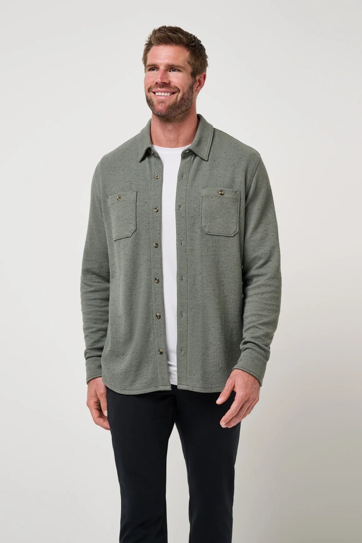 Cloud Waffle Shirt Jacket