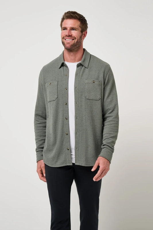 Cloud Waffle Shirt Jacket