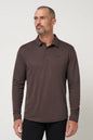 man in polo long sleeve