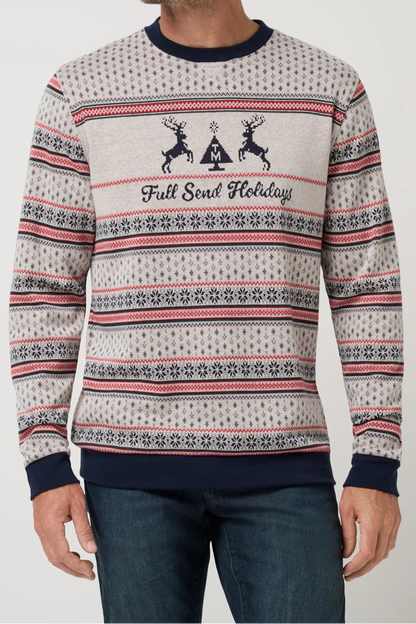 man in holiday sweater