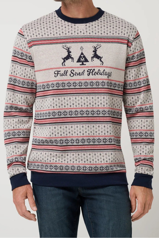 man in holiday sweater