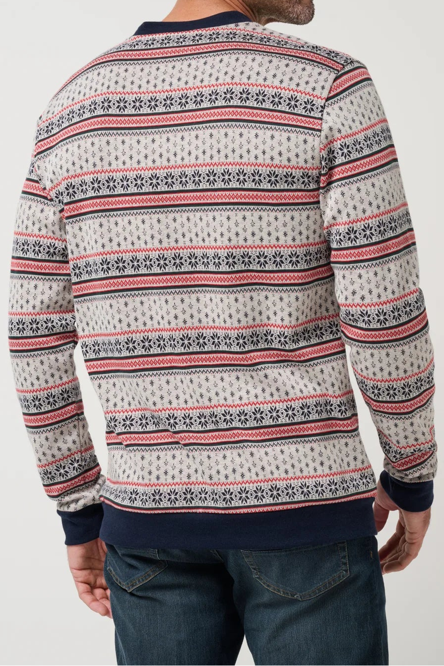 man in holiday sweater