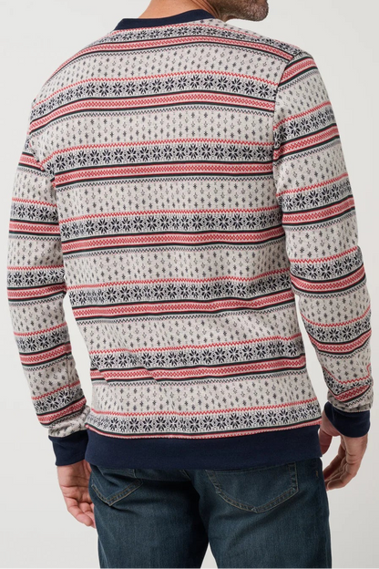 man in holiday sweater