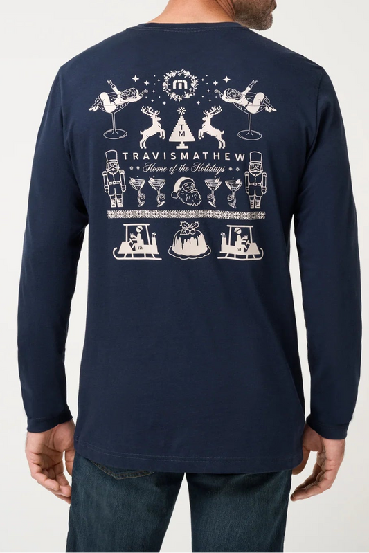 man in holiday shirt 