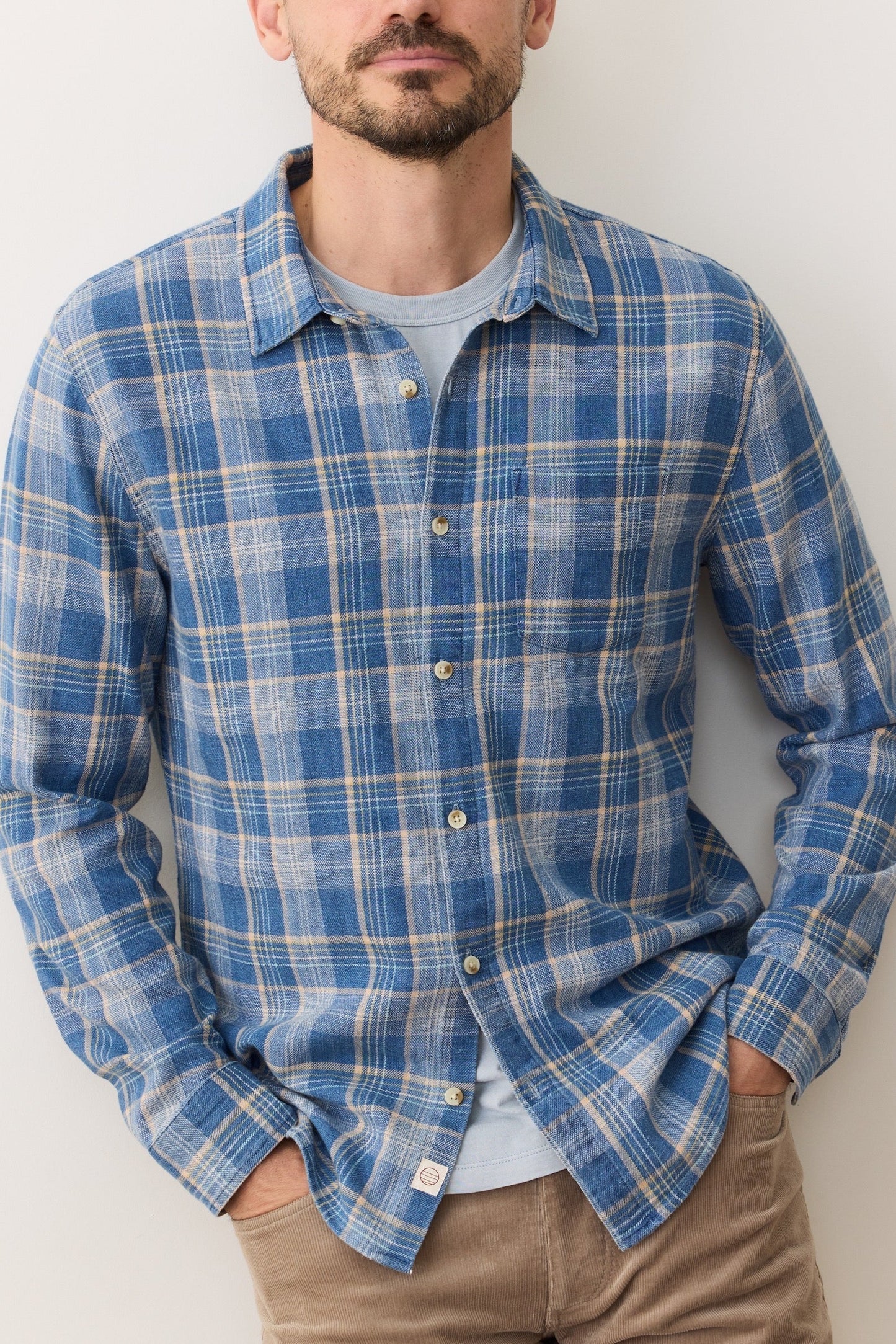Stretch Selvage Long Sleeve Shirt