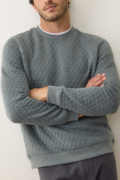 Corbet Quilted Crewneck