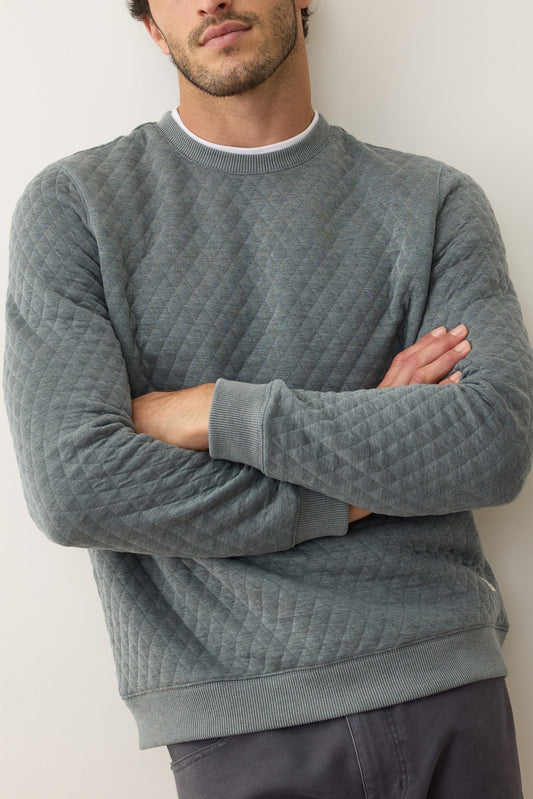 Corbet Quilted Crewneck