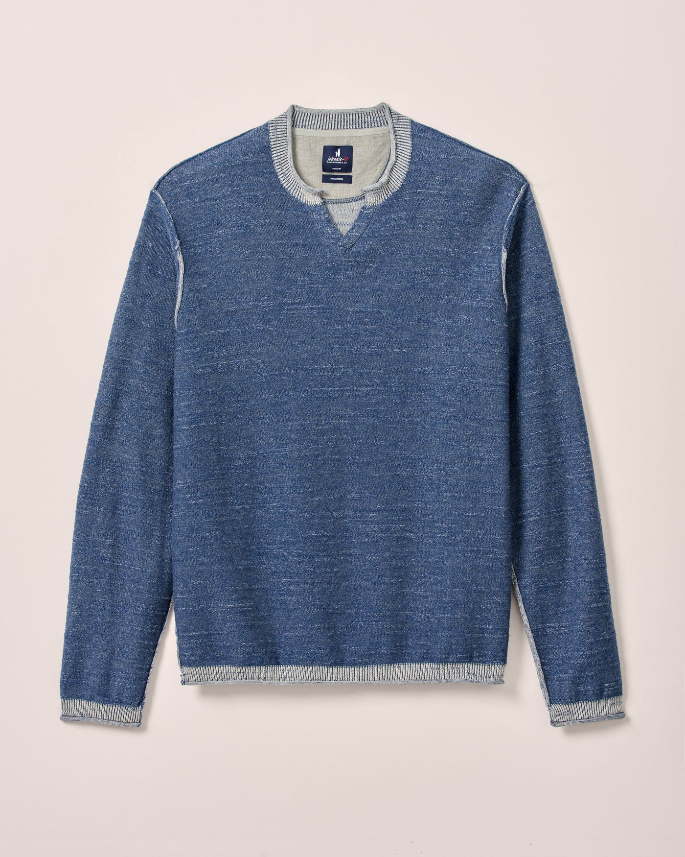 Jamesy Split Neck Cotton Sweater