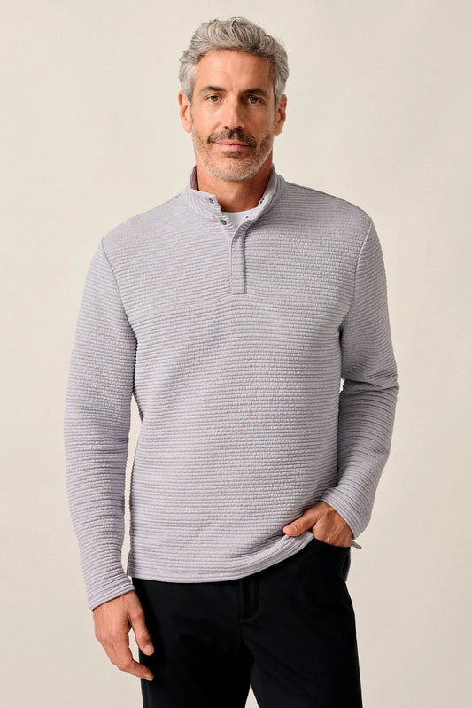 Benjy Heathered Henley Pullover