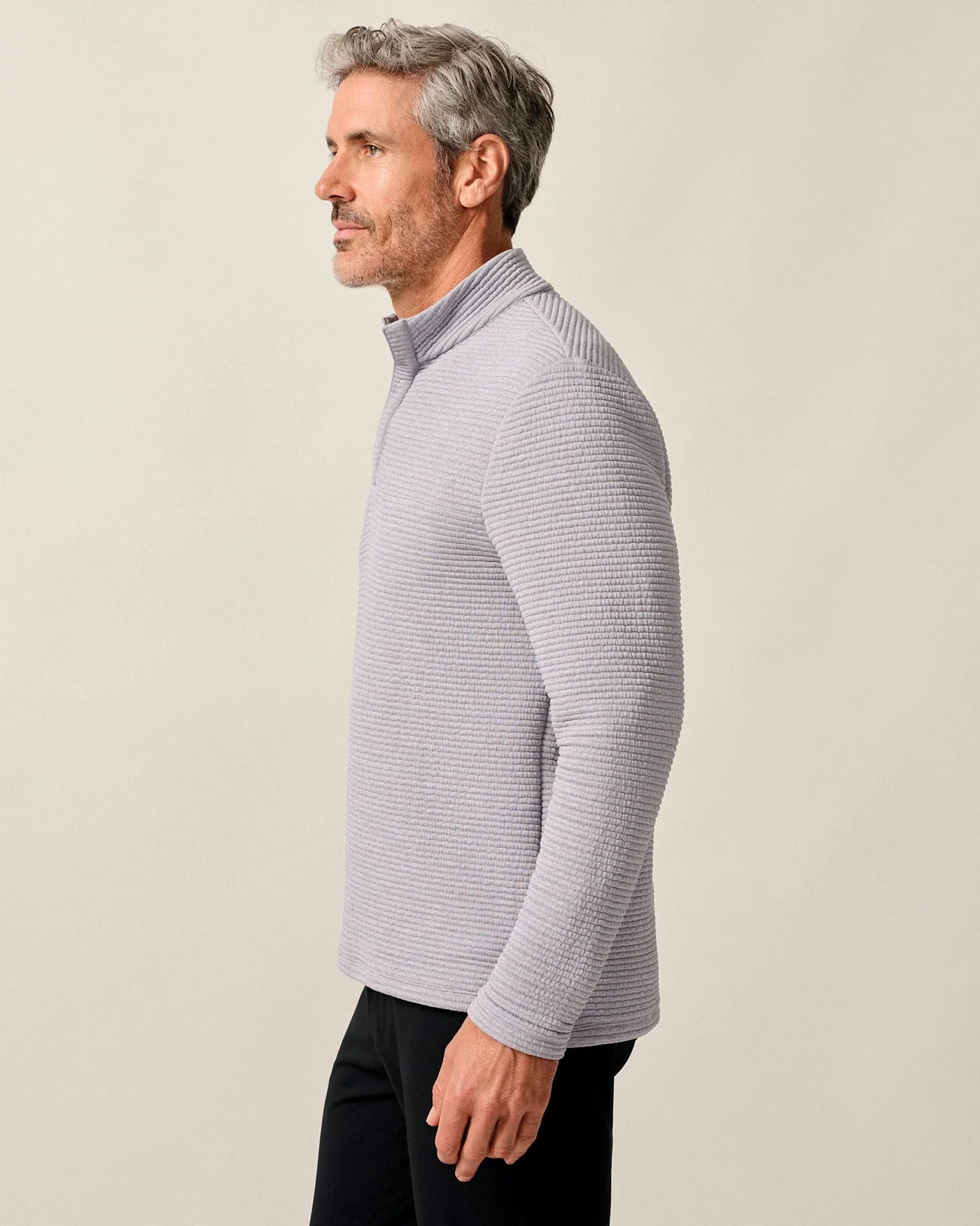 Benjy Heathered Henley Pullover