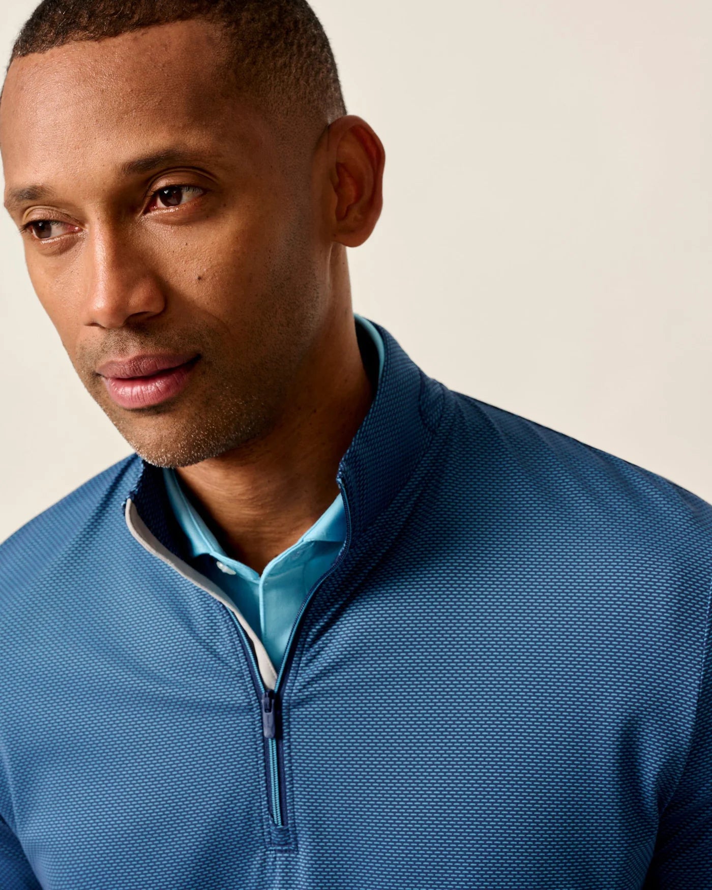 Jamie Jacquard Stretch 1/4-Zip Pullover