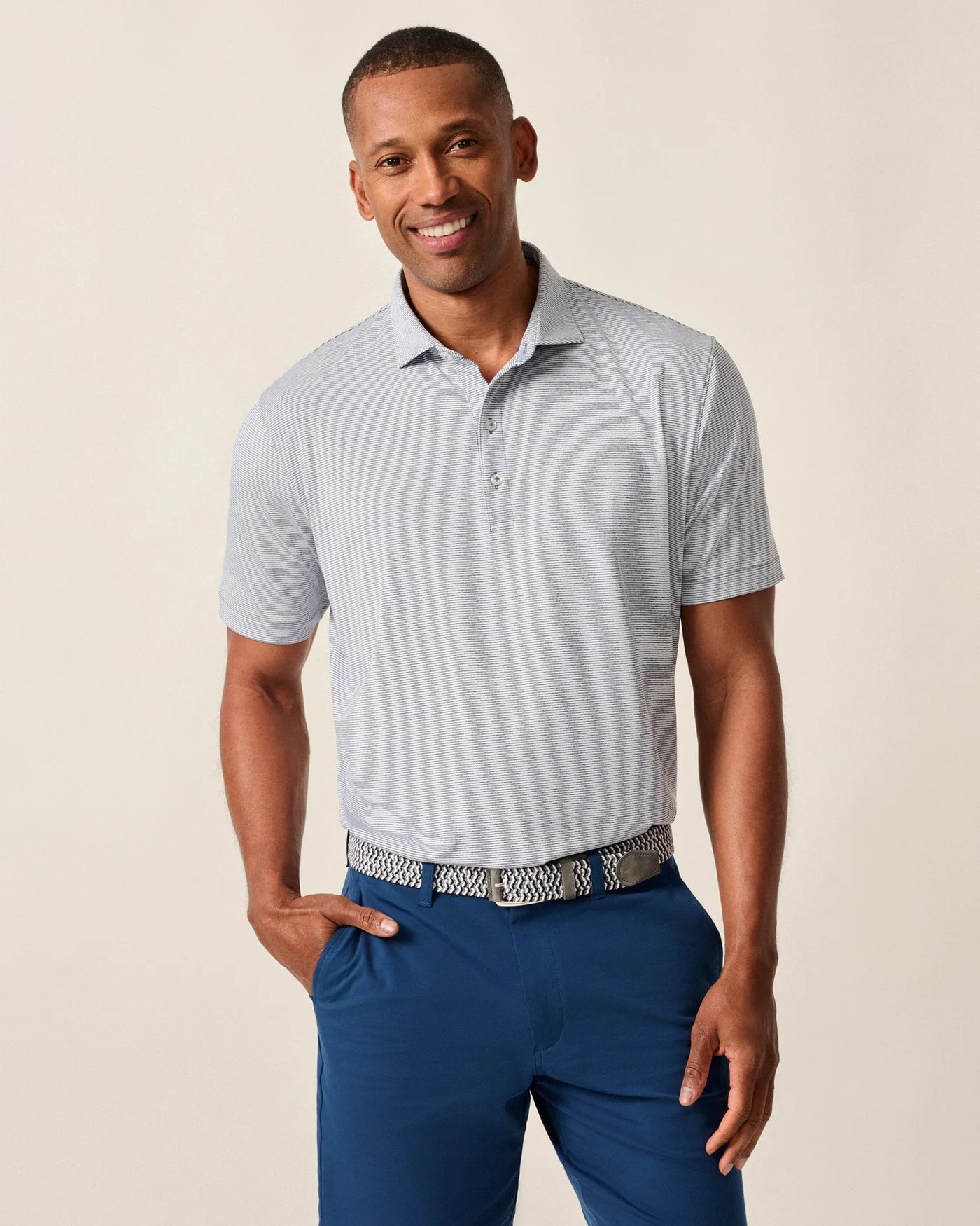 Performance Jersey Polo - Lyndonn Stripe