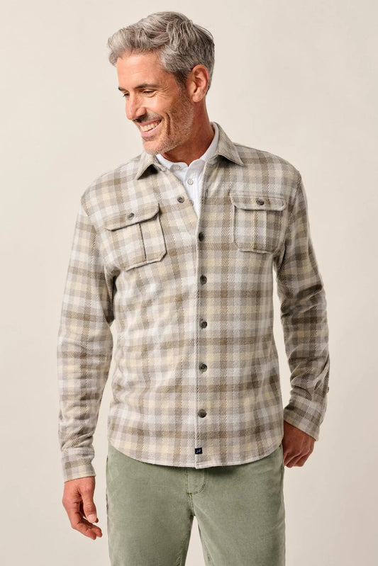 Marcelo Stretch Knit Flannel Lodge Shirt