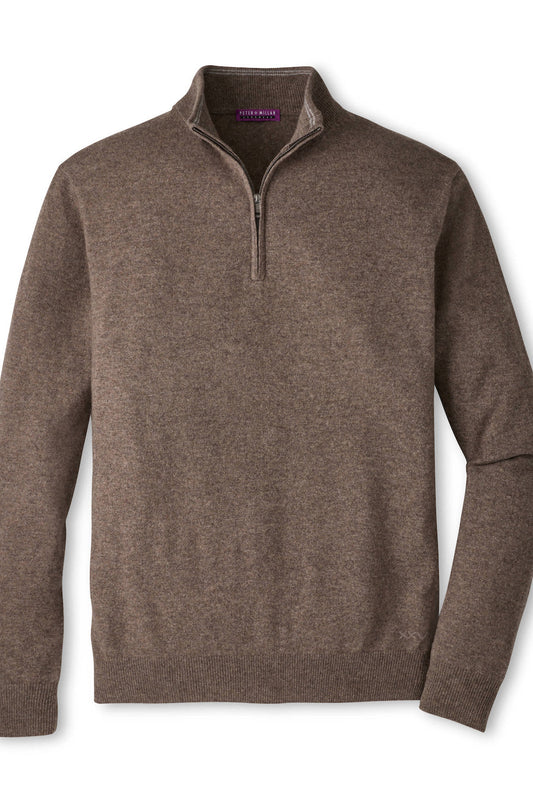 cashmere 1/4 zip pullover