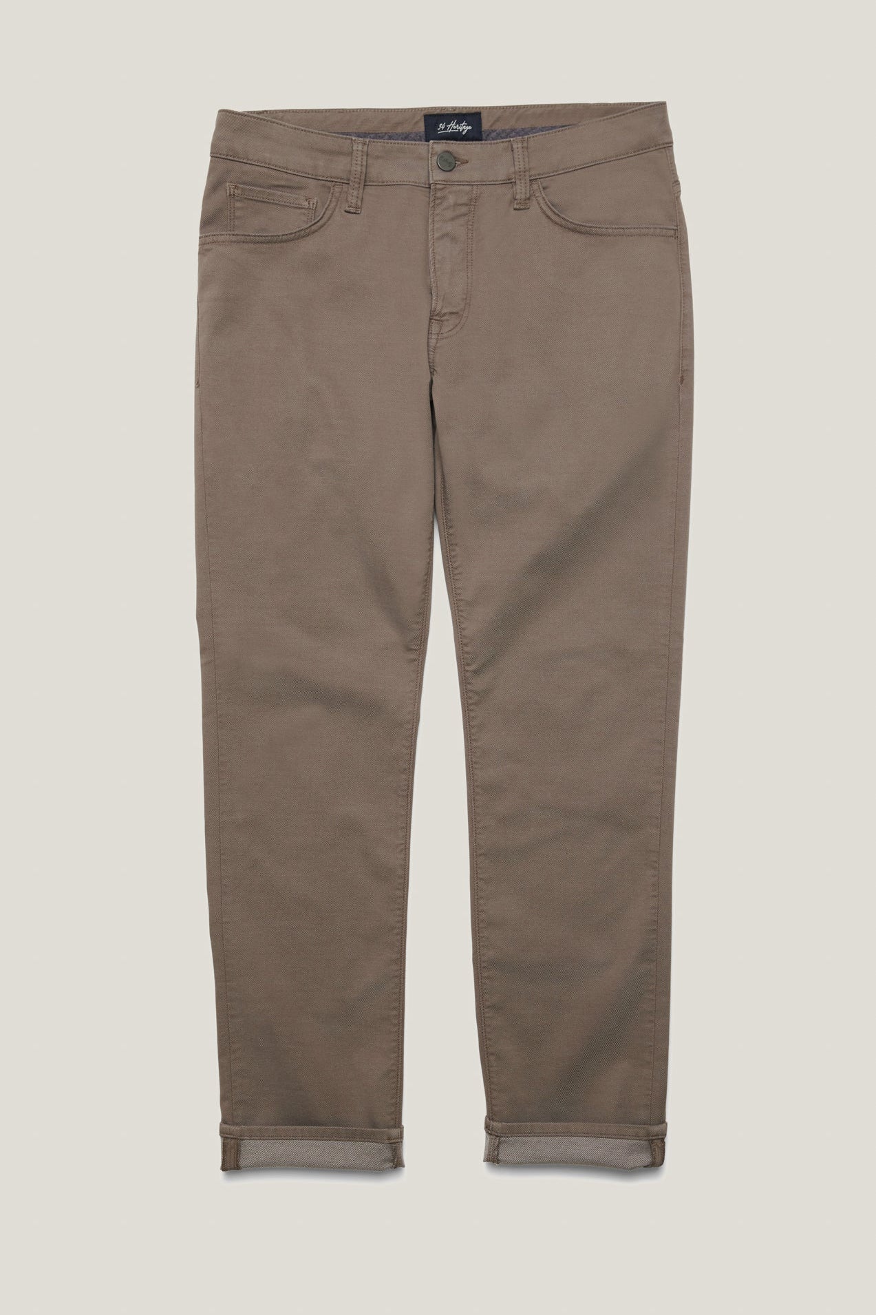 Brown pants on a light beige background