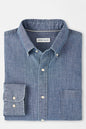Tamworth Chambray Cotton-Stretch Sport Shirt
