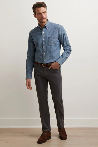 Signature Sateen Five-Pocket Pant