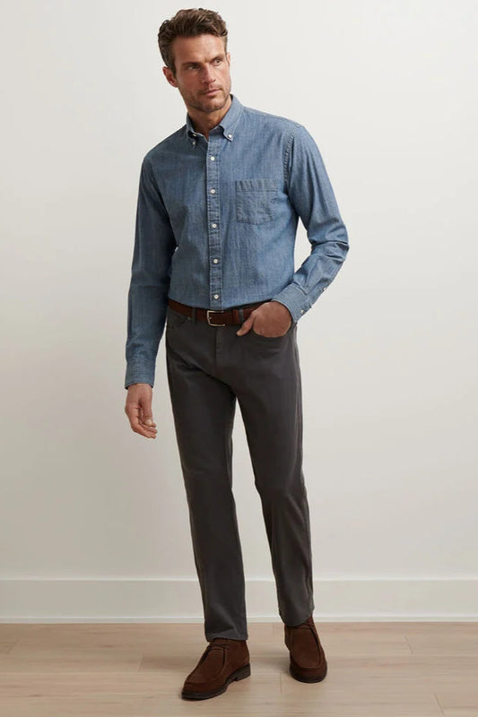 Signature Sateen Five-Pocket Pant