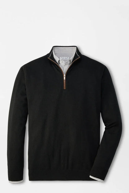 Autumn Crest Suede Trim Quarter-Zip