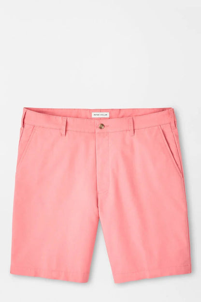 Pink shorts on a light gray background