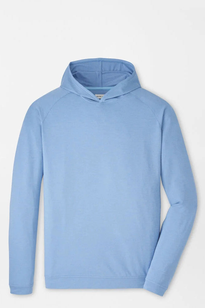 Light blue hoodie on a light gray background