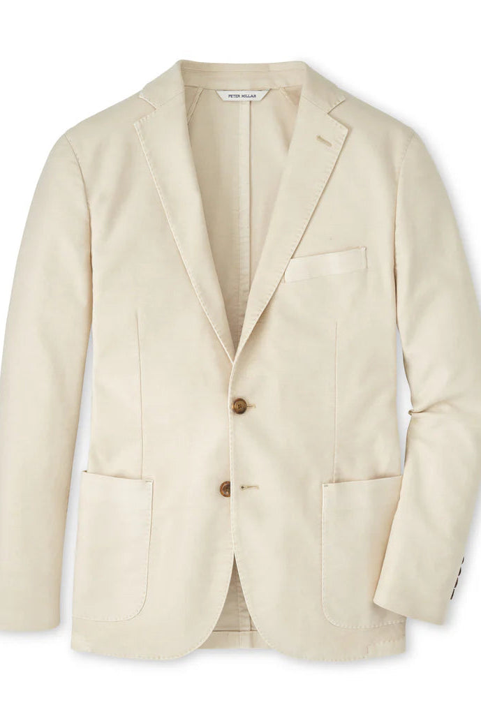 Beige blazer on a white background
