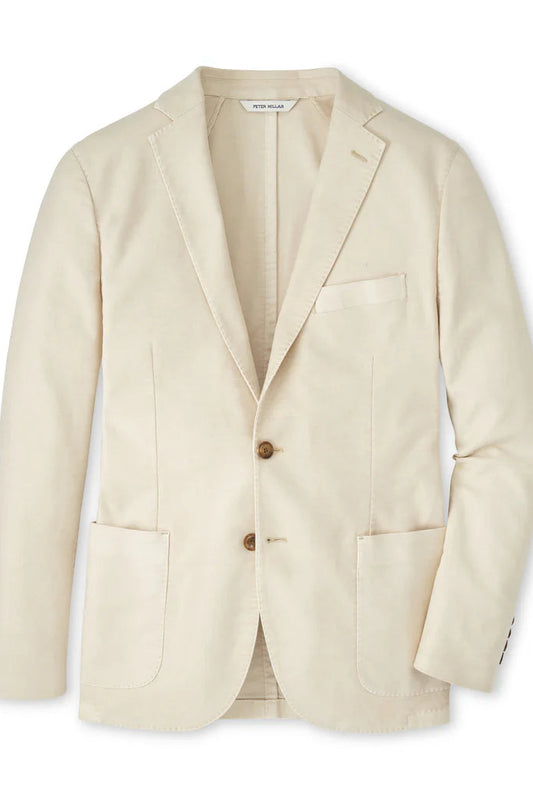 Beige blazer on a white background