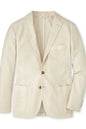 Beige blazer on a white background