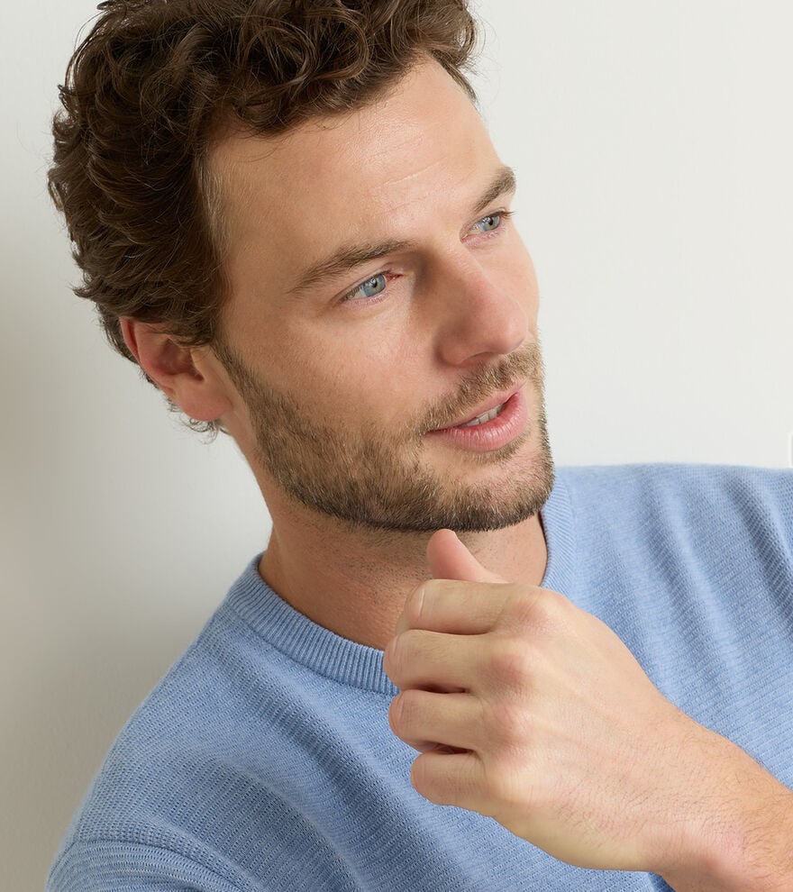 Coolspun Lite Textured Crewneck Sweater