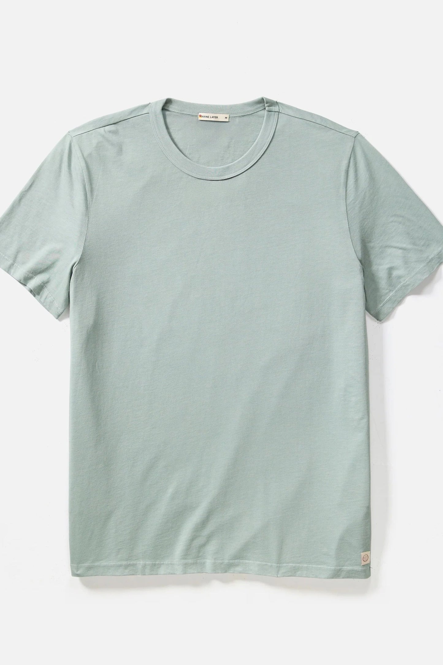 Light green t-shirt on a white background