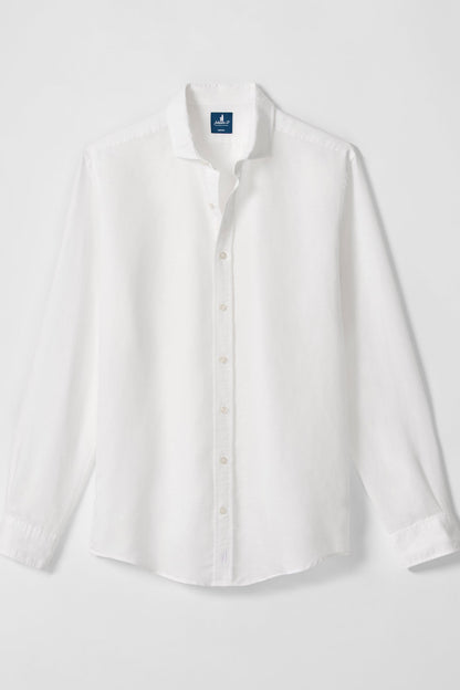 White shirt on a light gray background