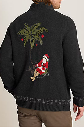 man in holiday sweater