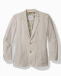 Nova Wave Stretch-Seersucker Sand Stripe Blazer