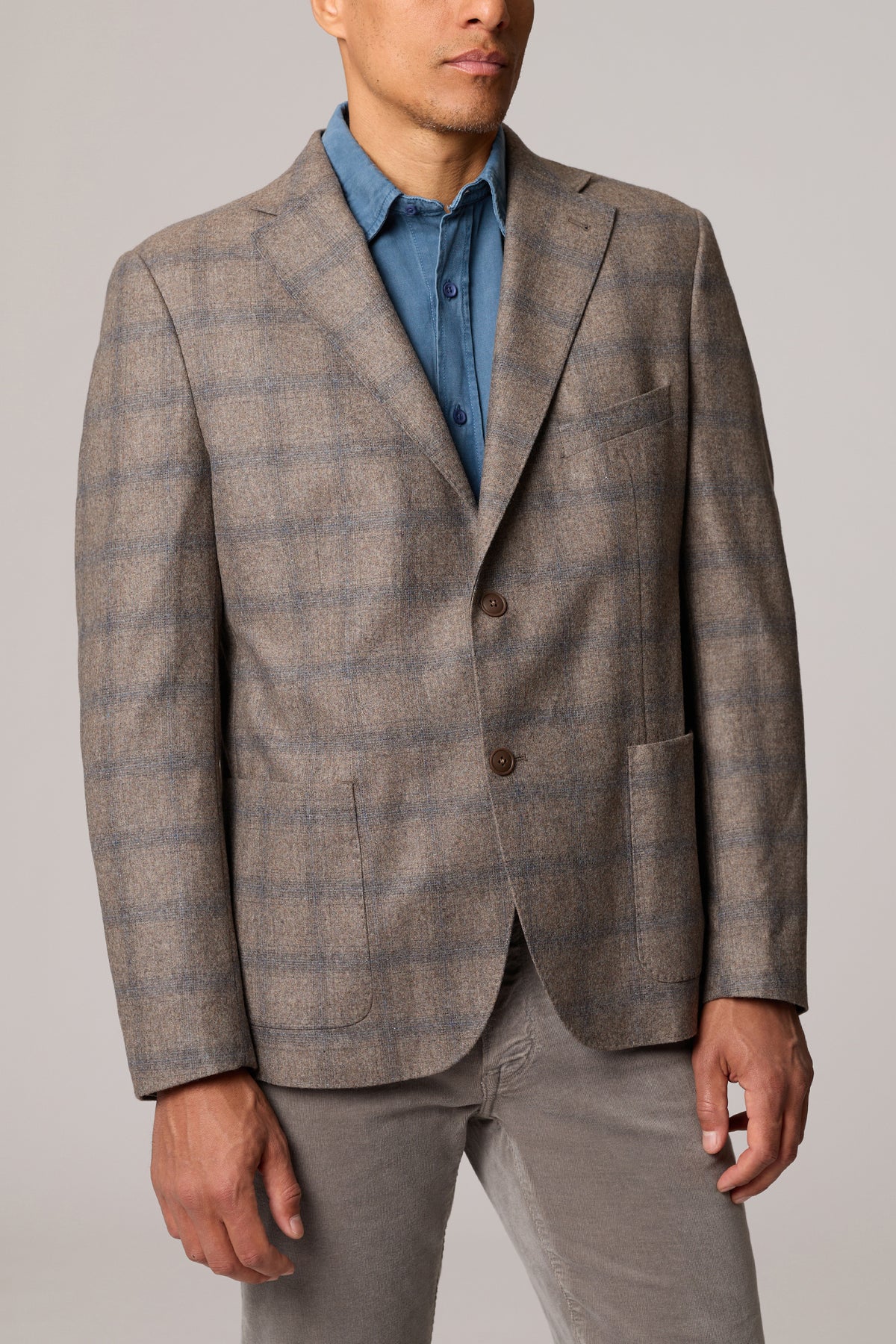 checked blazer
